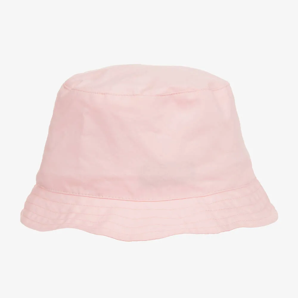 Pink Cotton Teddy Bear Bucket Hat